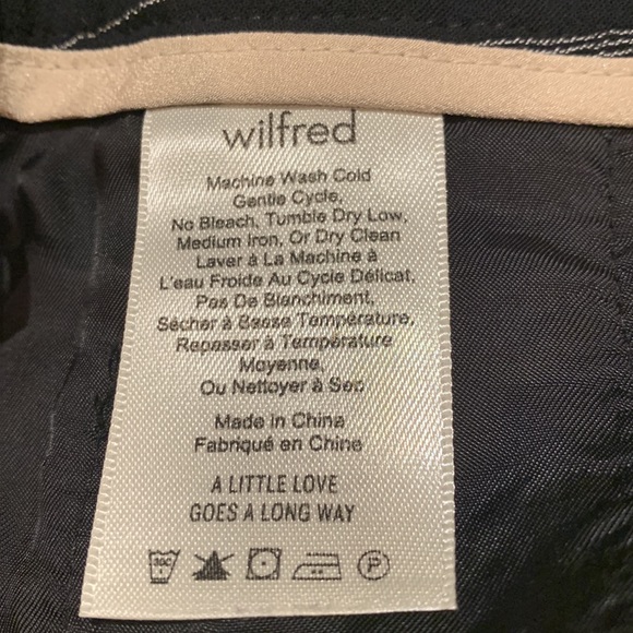 Wilfred women crop dress pinstripe pants size 8 - Picture 2 of 4